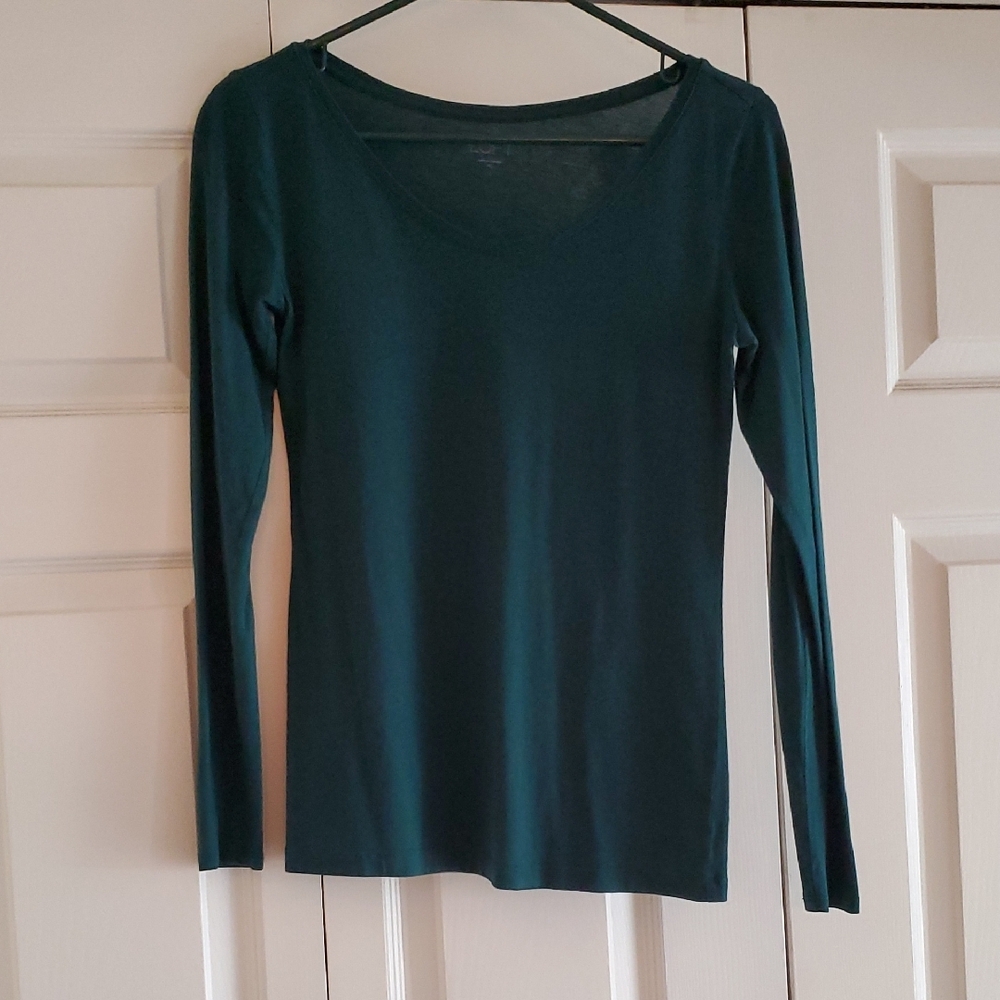 Women's Teal Long Sleeve Top